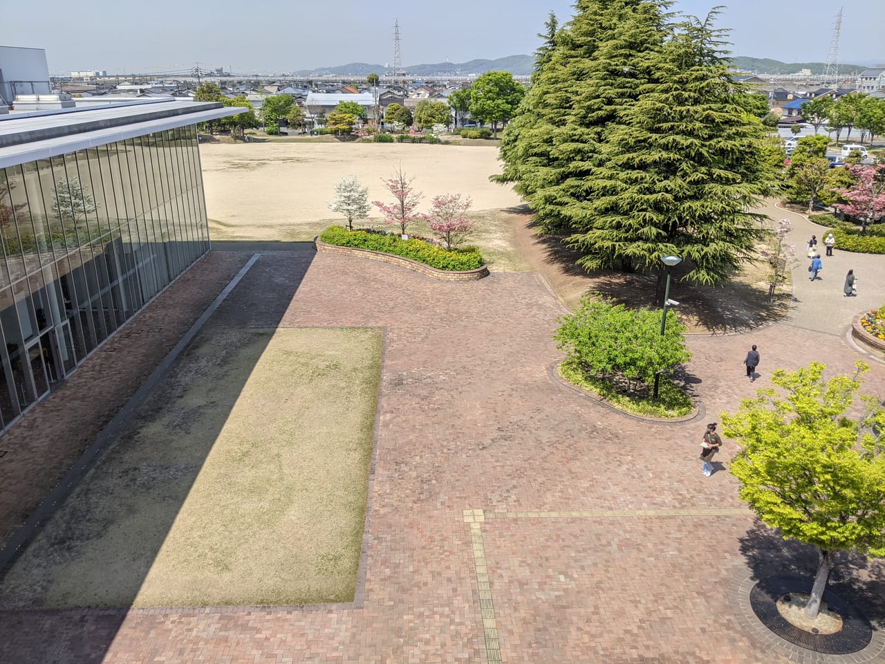 西大寺緑花公園百花プラザ屋上からの眺め
