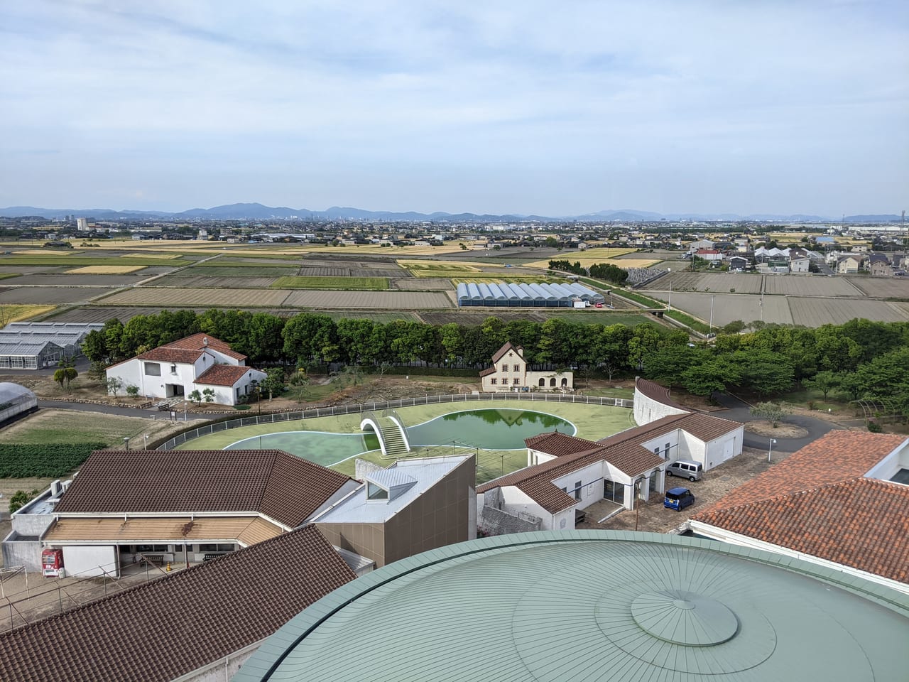 岡山市サウスヴィレッジ展望塔からの風景