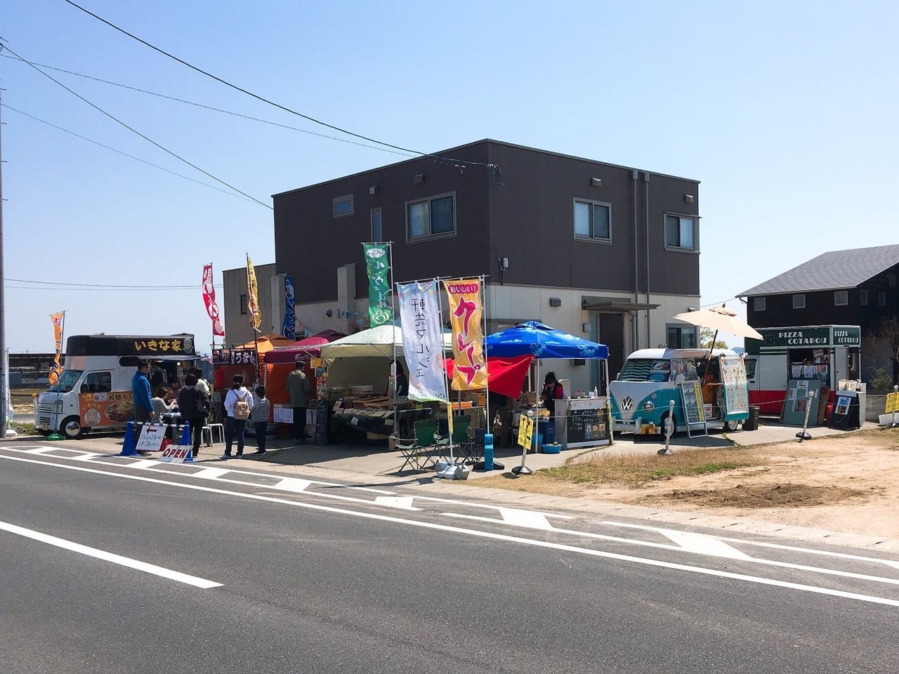 過去の軒先マルシェの様子