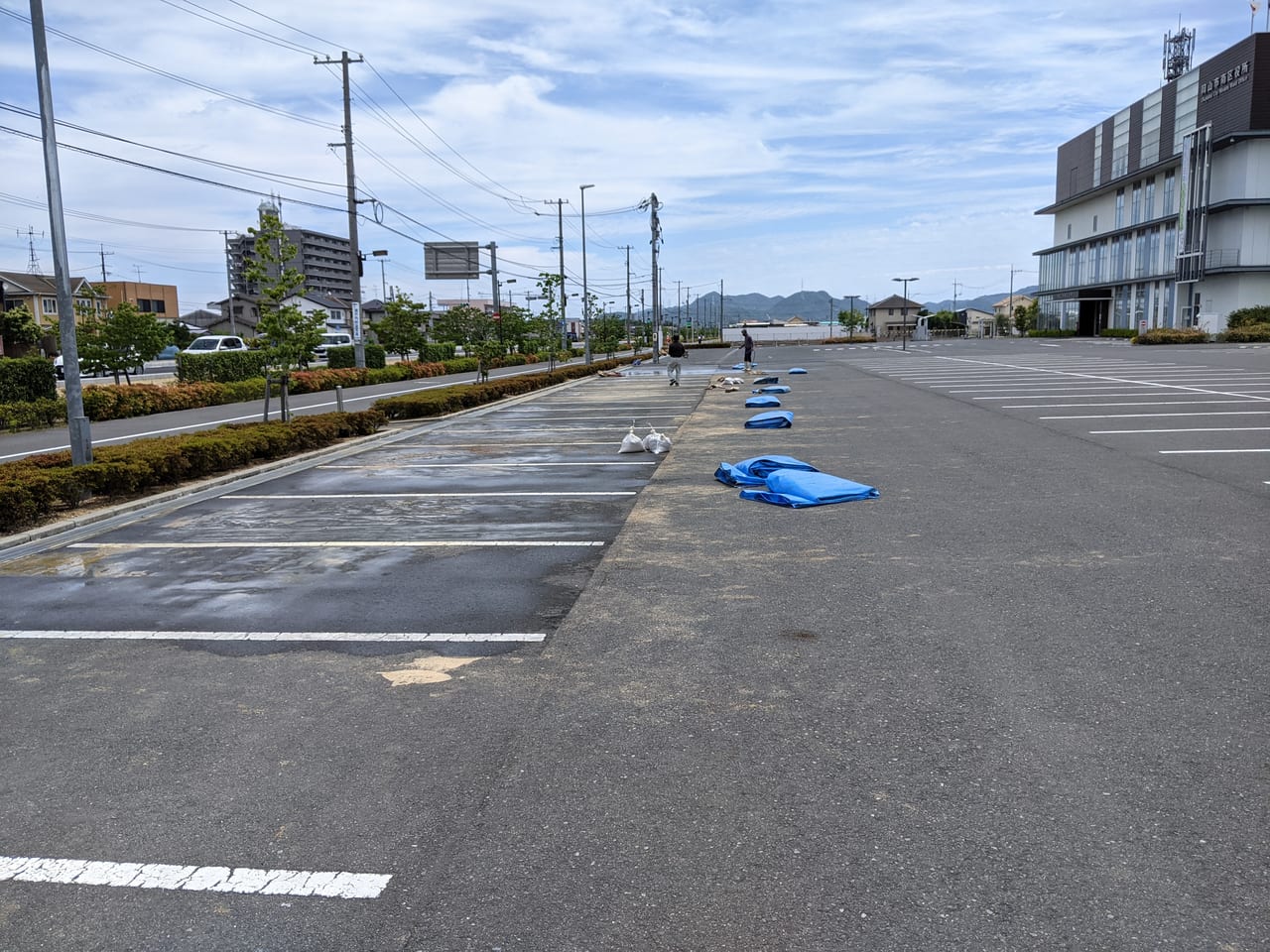 岡山市の土のう配布場所（南区役所）