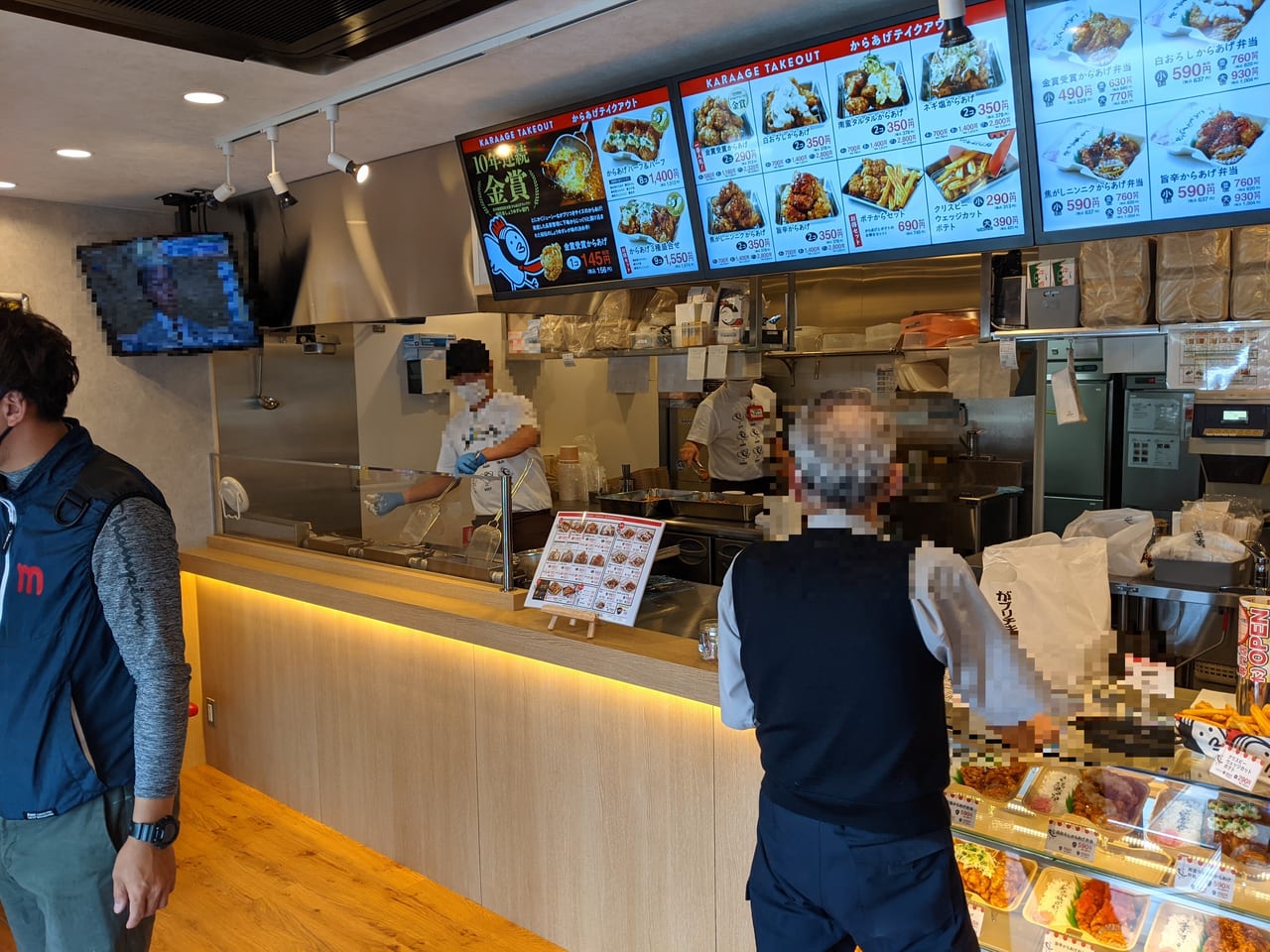 からあげ専門がブリチキン岡山大元店の店内