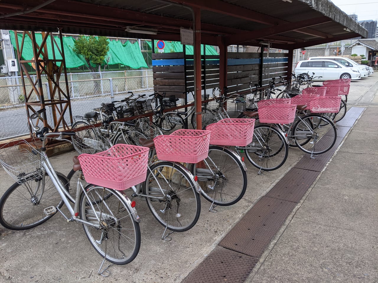 JR貨物岡山機関区の運転士用の自転車
