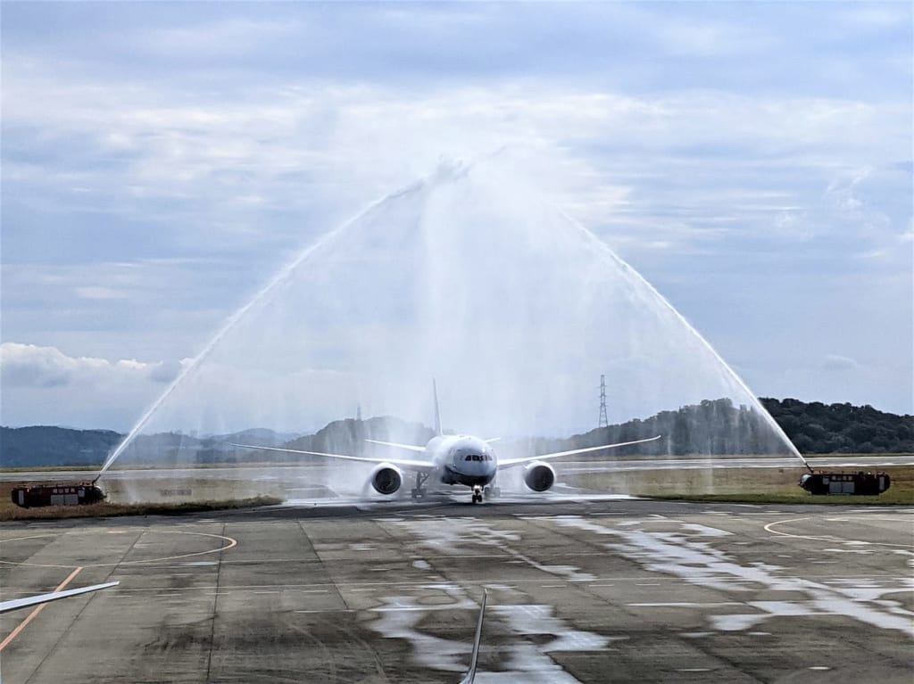 岡山空港B787就航10周年記念