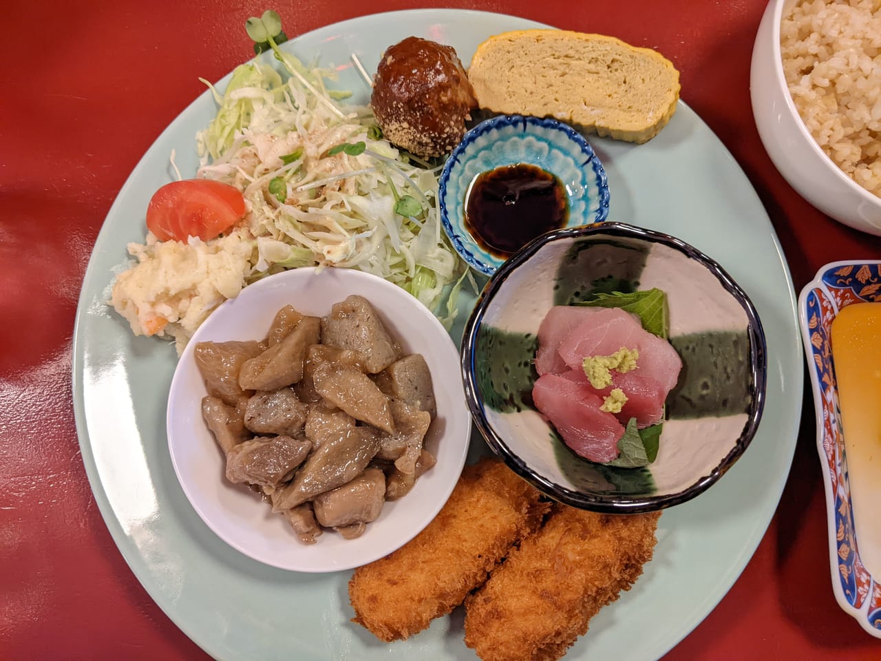 尻上がり食堂の日替わりランチ