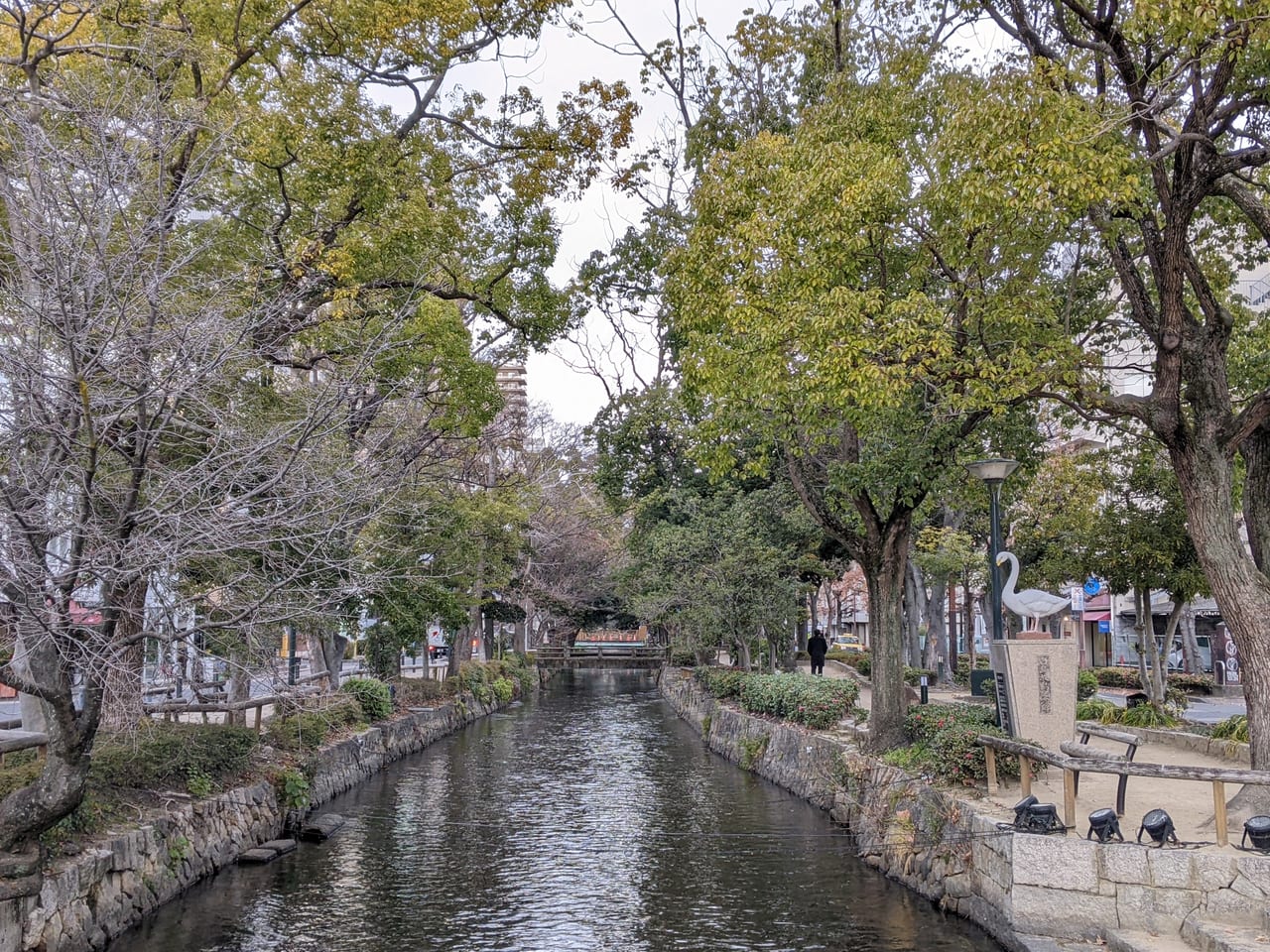 西川イルミ2021の昼間の風景