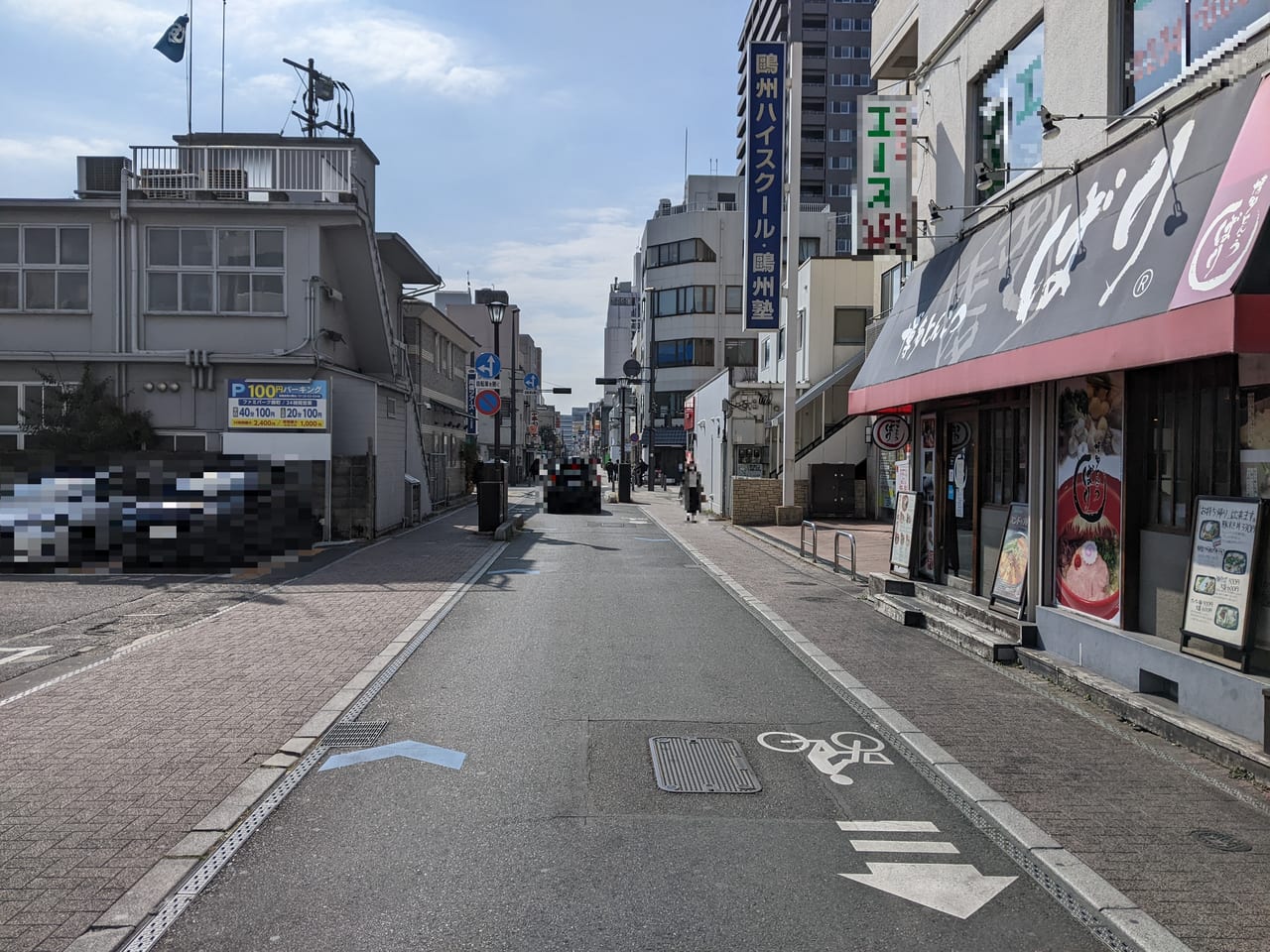 博多とんこつばり岡山駅前店の周辺状況