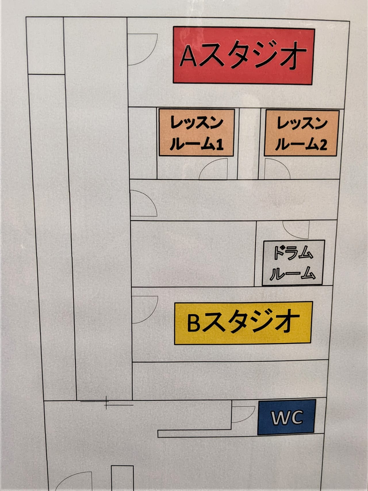 「24 SOUND BOX」のスタジオ見取図