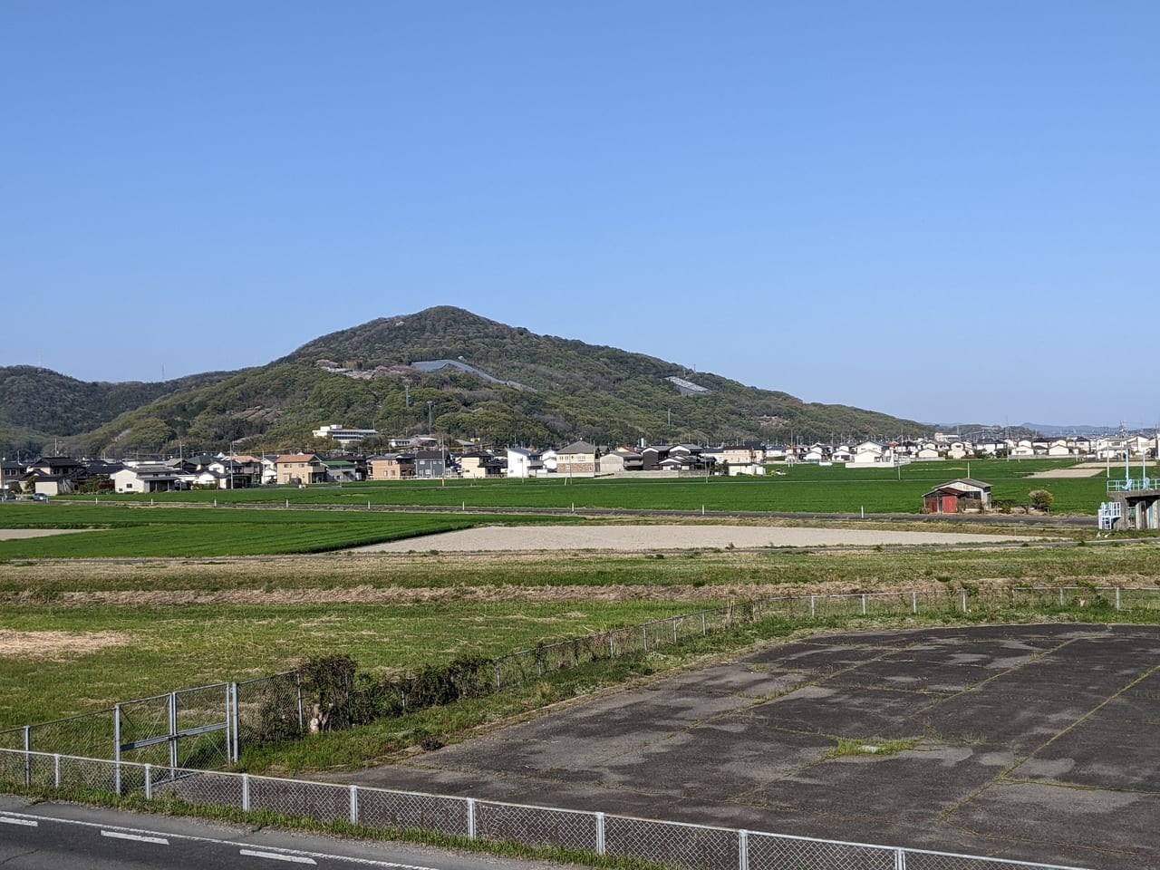 芥子山の全景