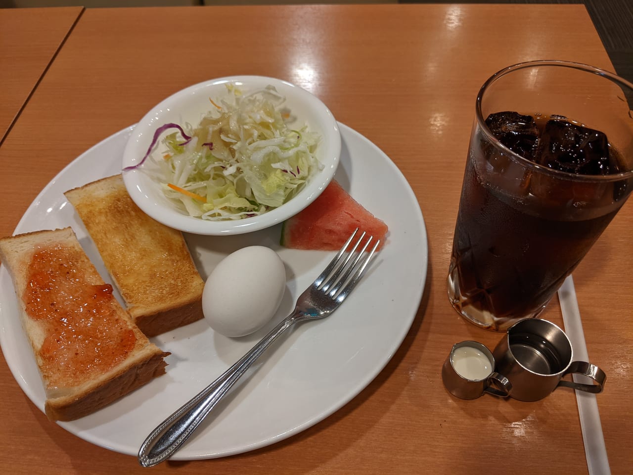 「ランチ＆カフェ タンポポ」のモーニング