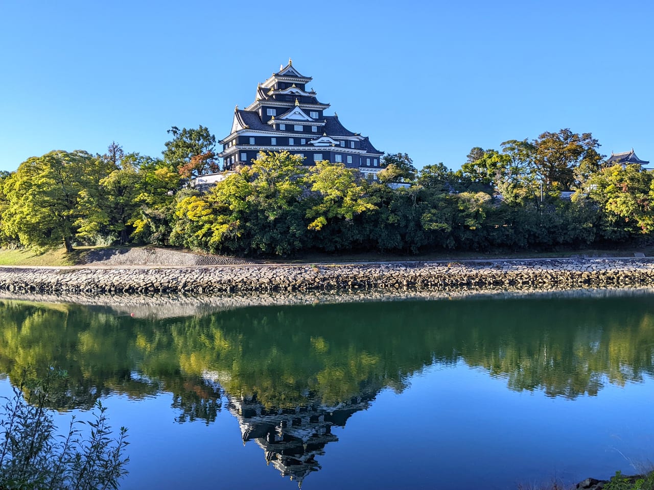 岡山城リニューアルオープン直前