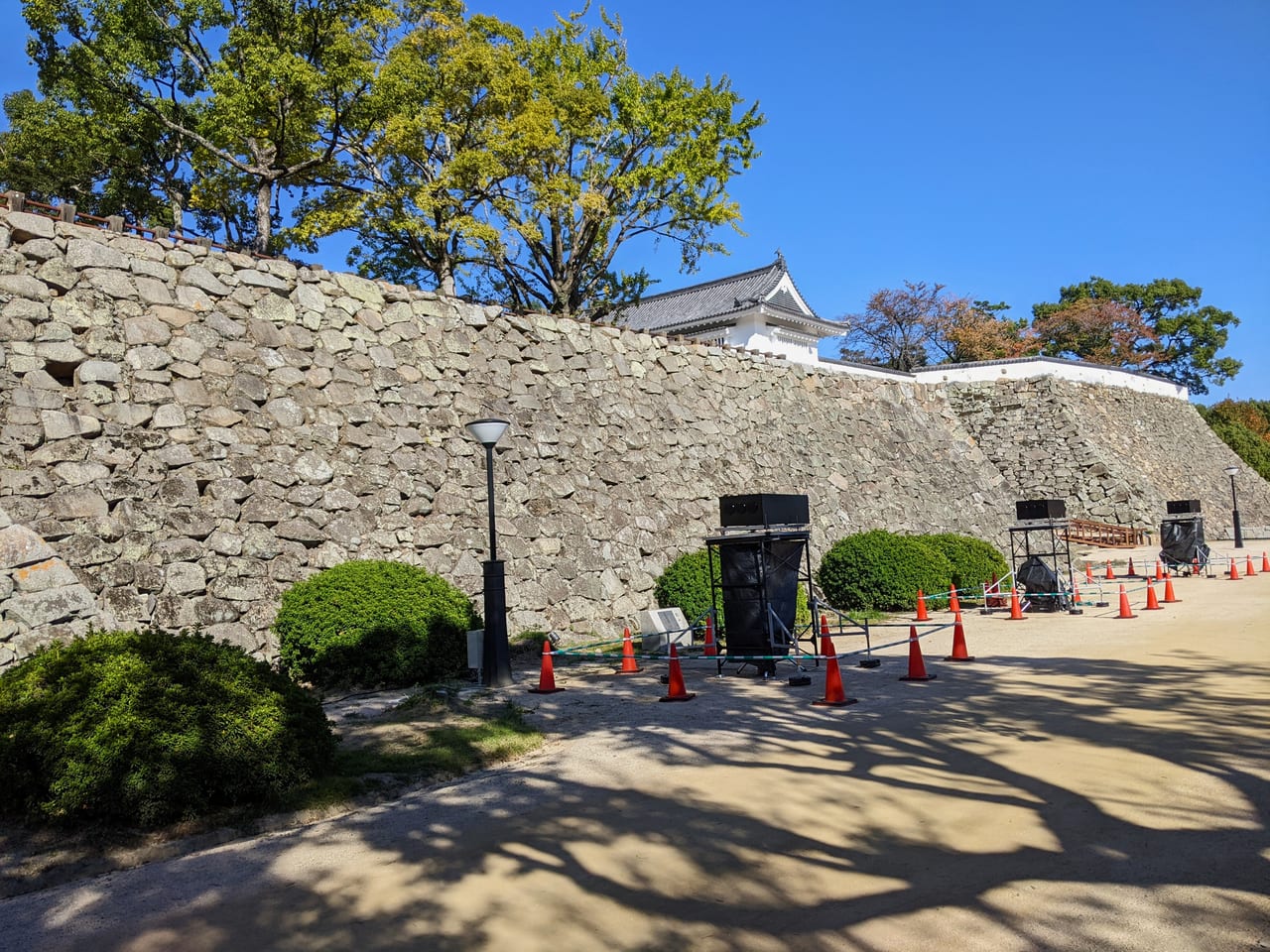 岡山城リニューアルオープン直前