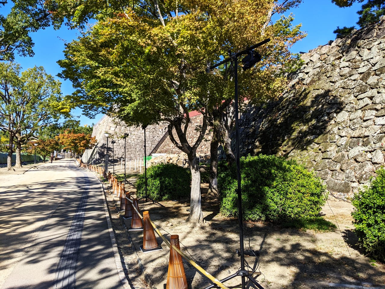 岡山城リニューアルオープン直前