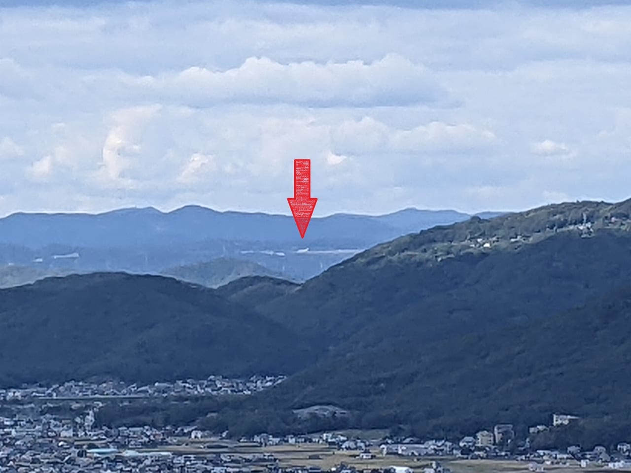 芥子山からの風景（岡山空港）