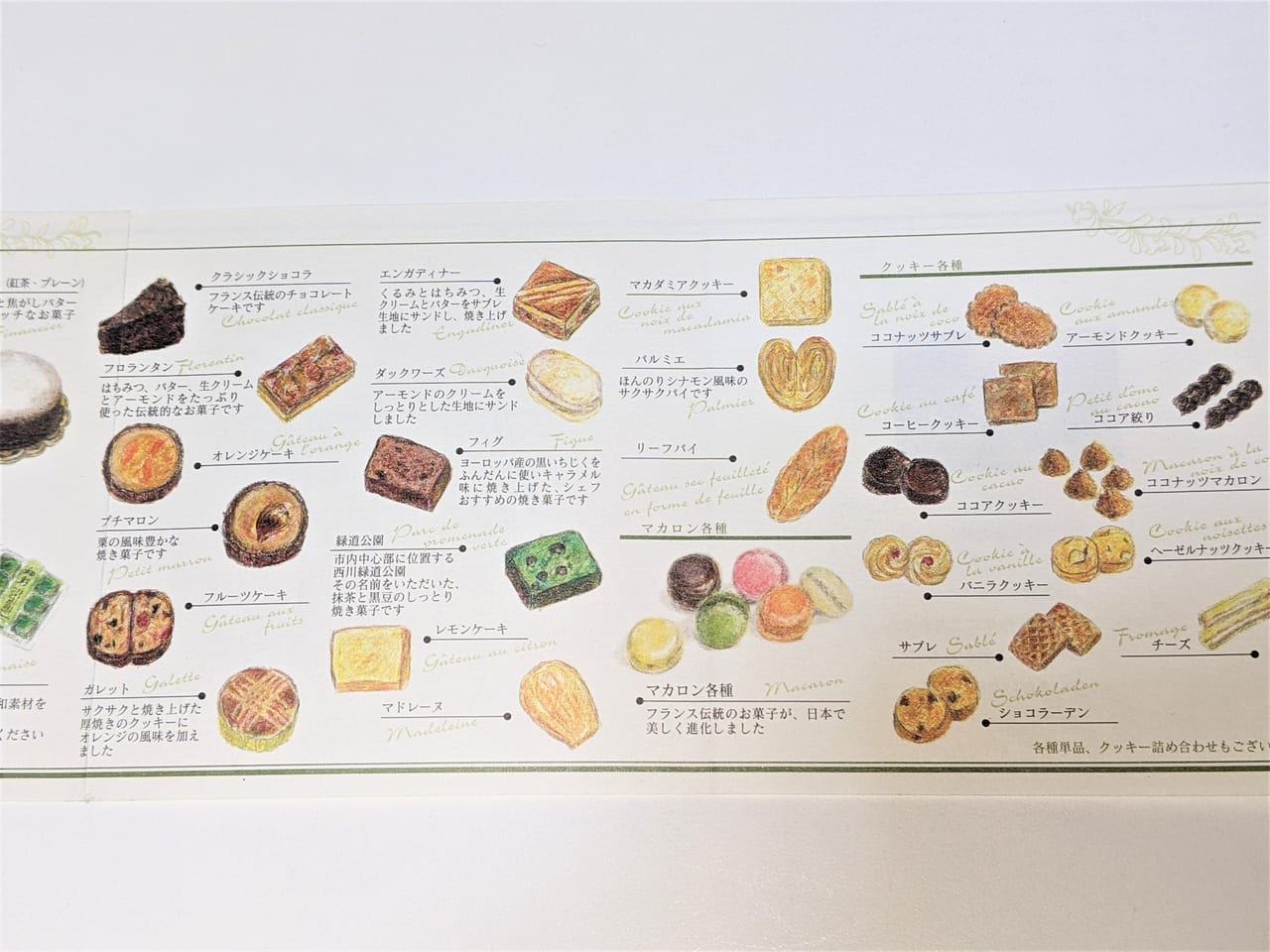 ロマラン洋菓子店の商品紹介