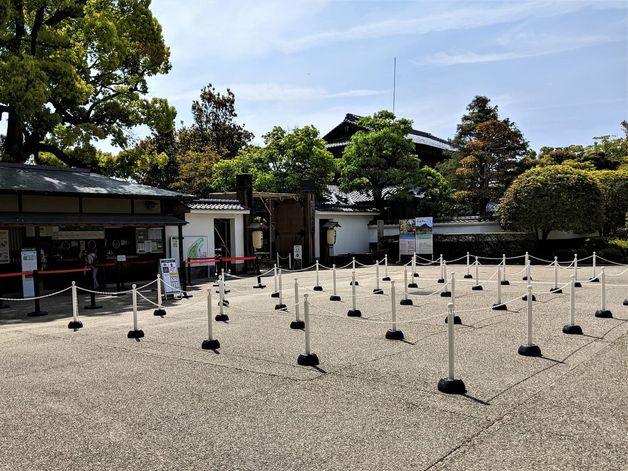 岡山後楽園の入園券券売り場