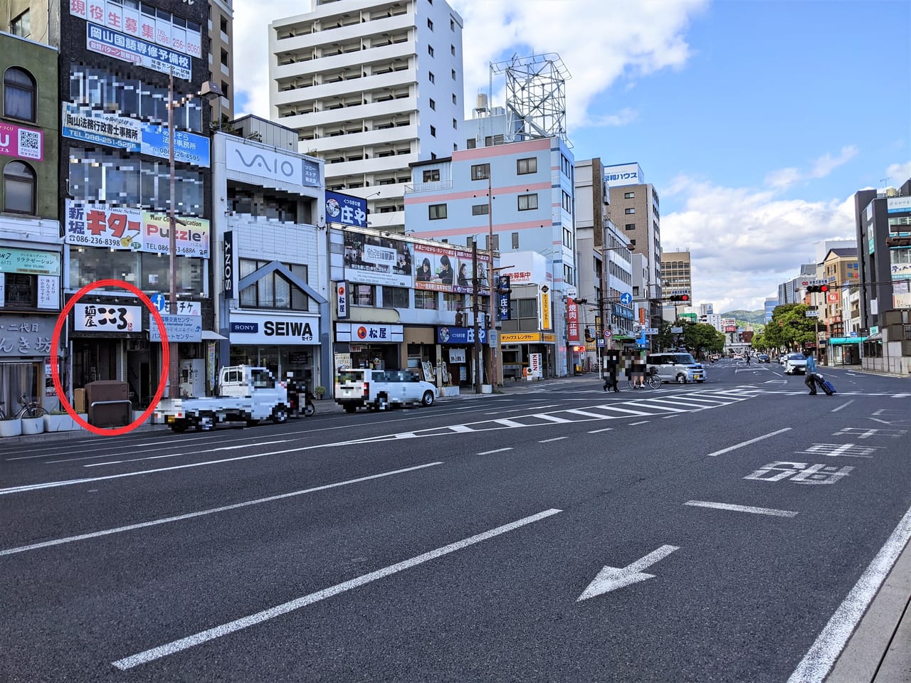 「麵屋こころ 岡山駅前店」の周辺状況