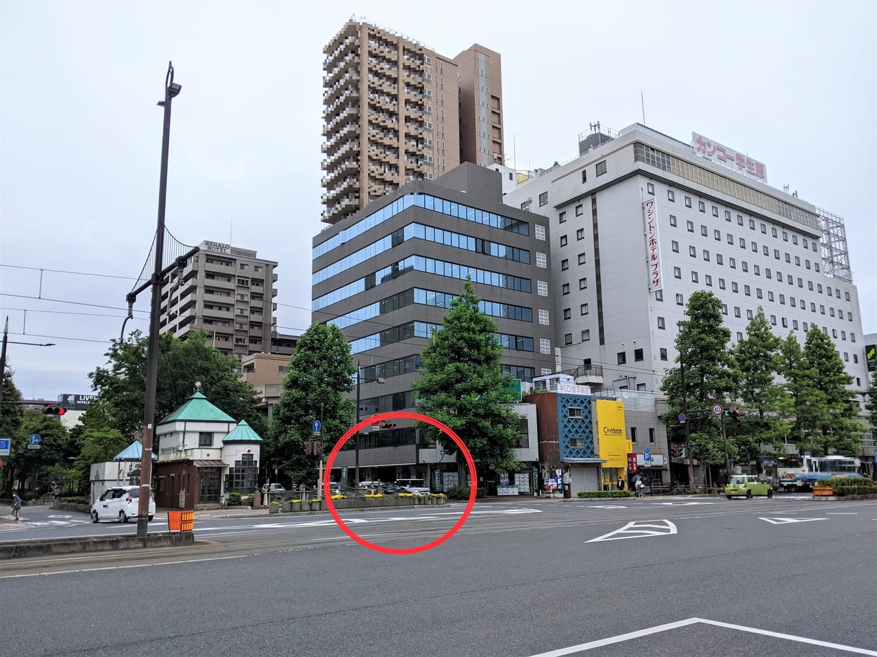 「みな麺 岡山店」の周辺状況