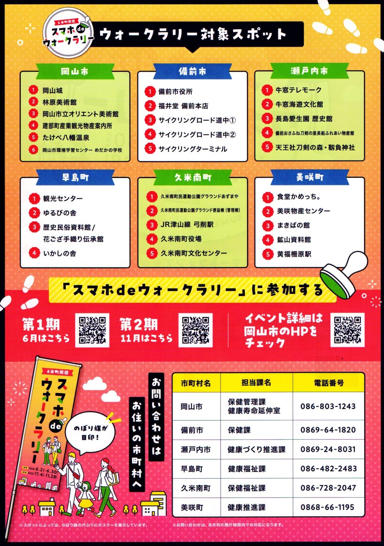 6市町周遊スマホdeウォークラリー