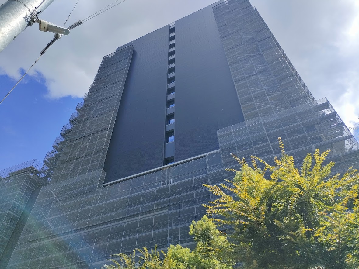 新庁舎建設工事現場（撮影日：2025年9月13日）