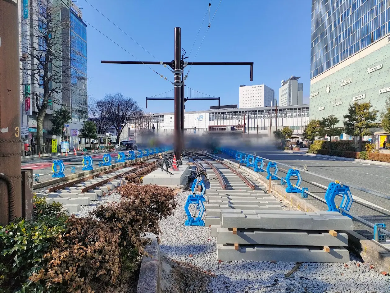 岡山駅前広場への路面電車乗り入れ整備事業