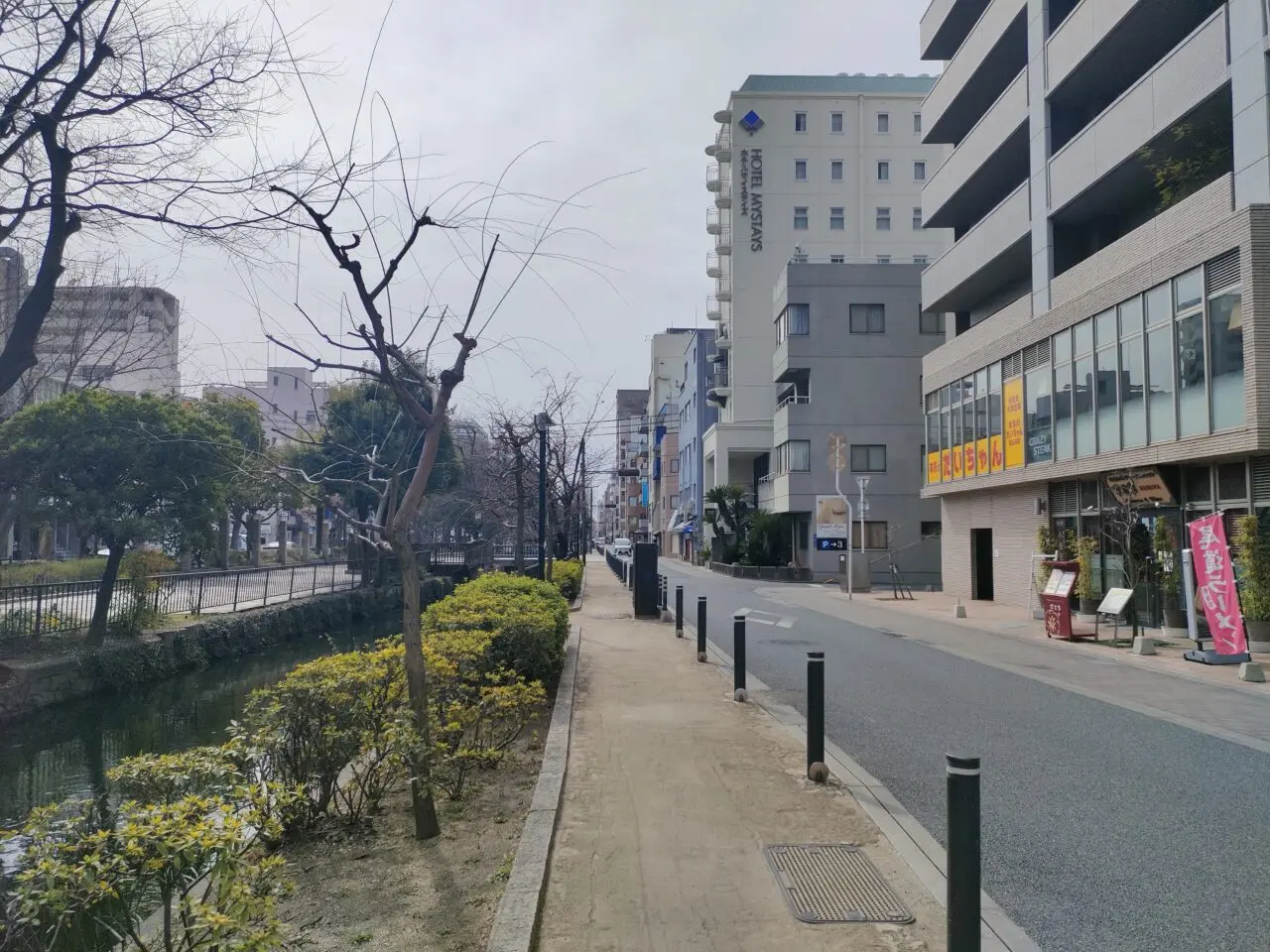 西川緑道公園筋北行